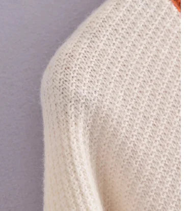 Loose Long-Sleeved Knitted Pullover Sweater