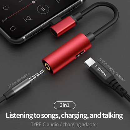 Apple Headphone Splitter Adapter and Data Connector