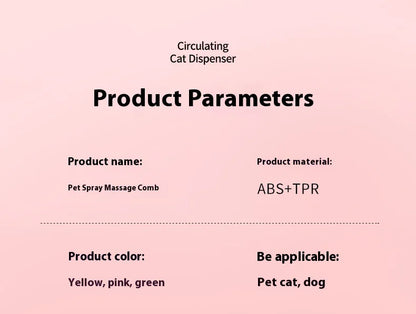 Pet Spray Massage Comb