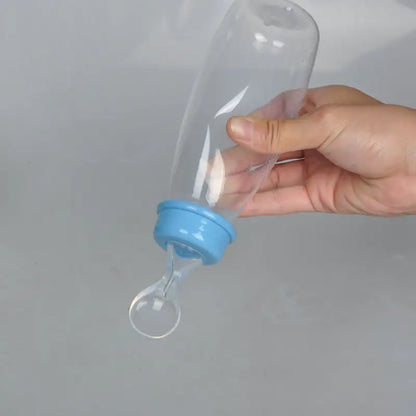 Soft Head Baby Rice Cereal Training Bottle with Spoon