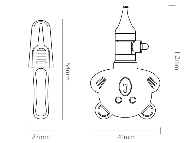 Silicone Anti-Reverse Flow Nasal Aspirator Device
