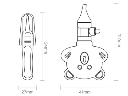 Silicone Anti-Reverse Flow Nasal Aspirator Device