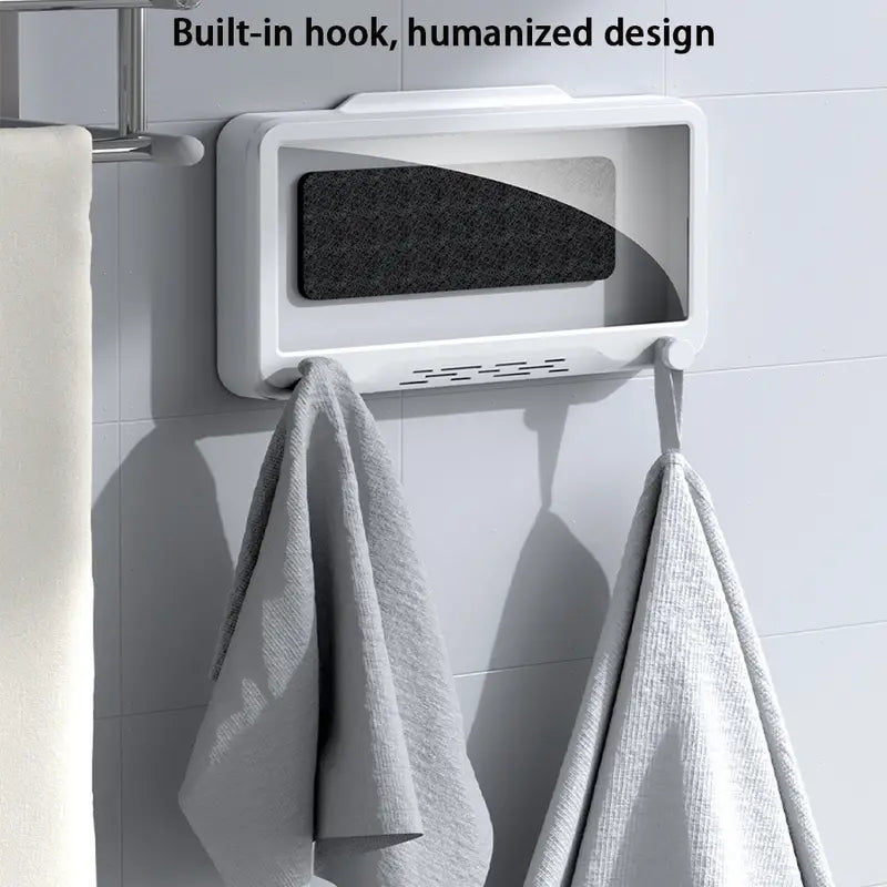 Waterproof Shower Phone Holder with Anti-Fog Touch Screen