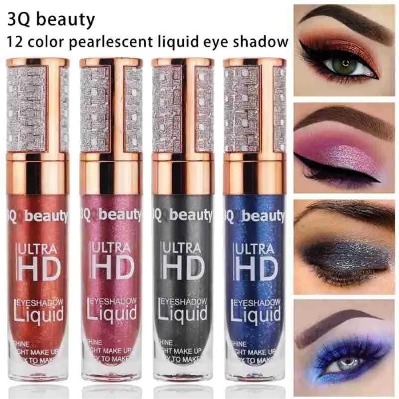 Diamond Liquid Eyeshadow with Pearlescent Glitter Shine