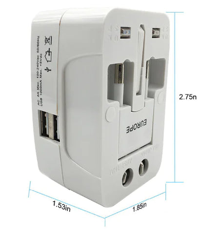 Universal Travel Adapter with Multiple Functions
