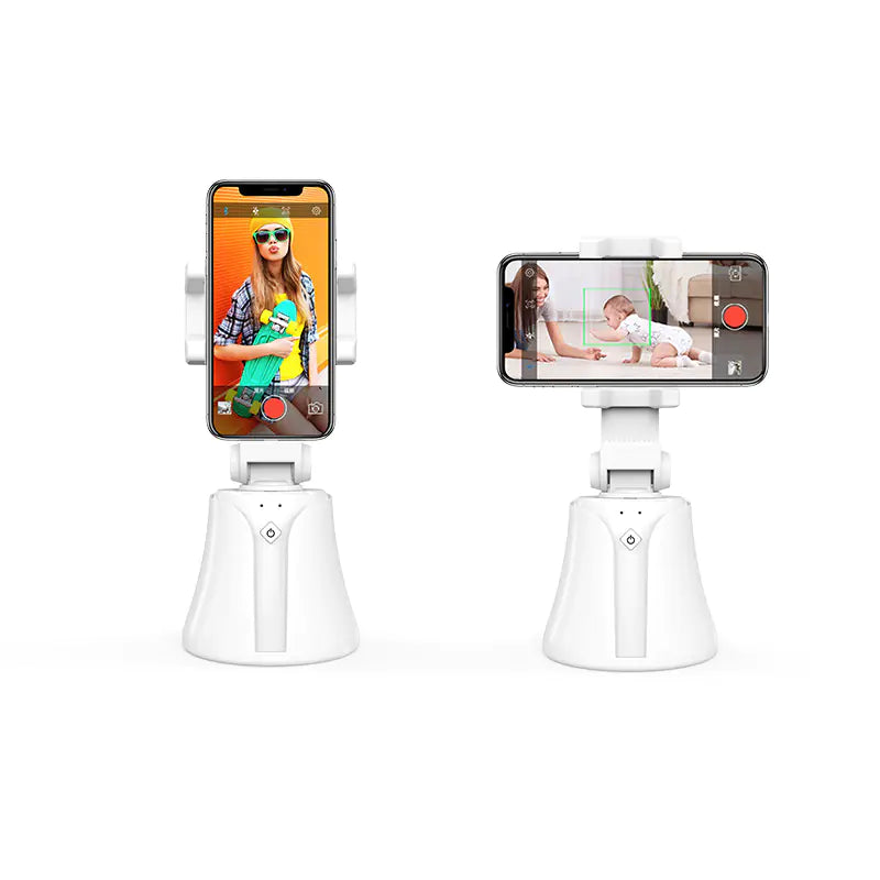 360° Automatic Rotating Smartphone Stand with Face Tracking